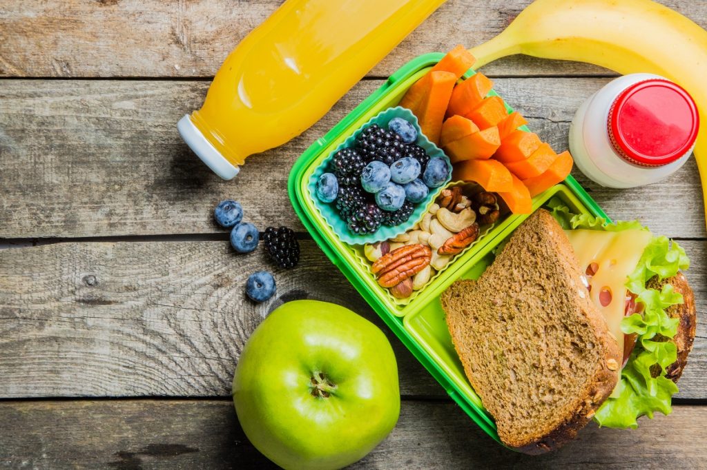 Lunchbox with healthy food