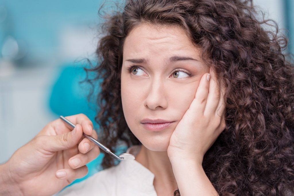 Dental patient with toothache