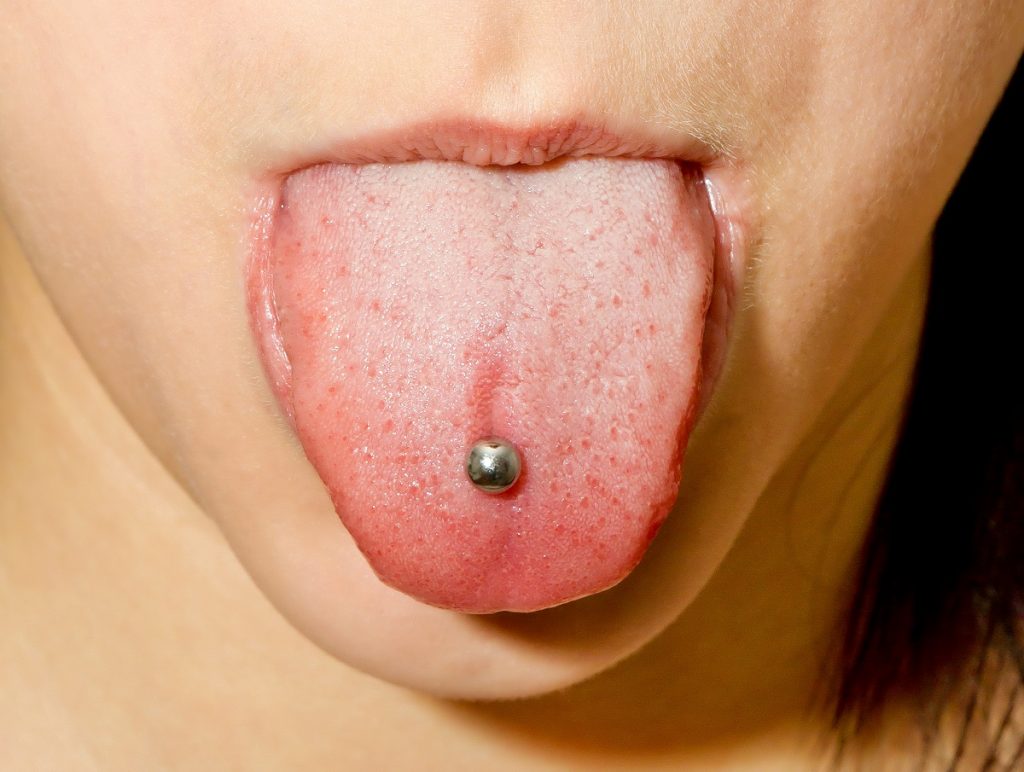 tongue piercing