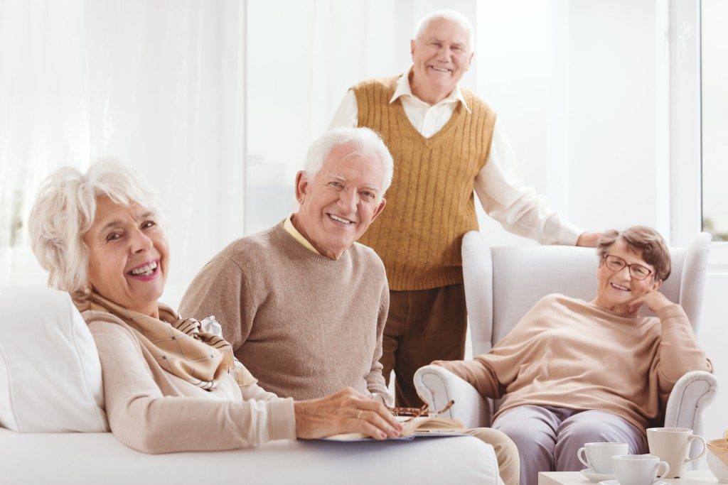 group of seniors smiling