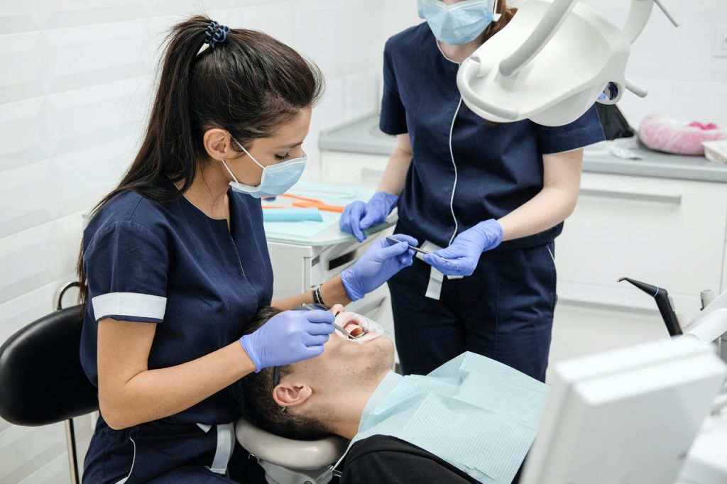 dentist doing a procedure