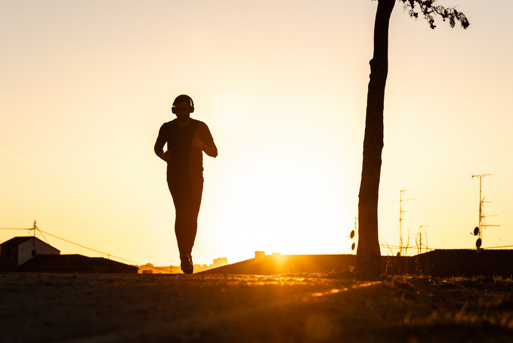 man jogging