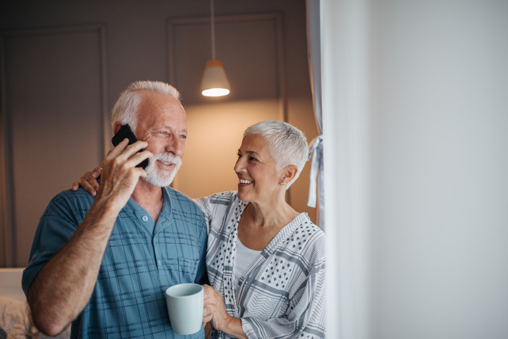 senior citizens at home