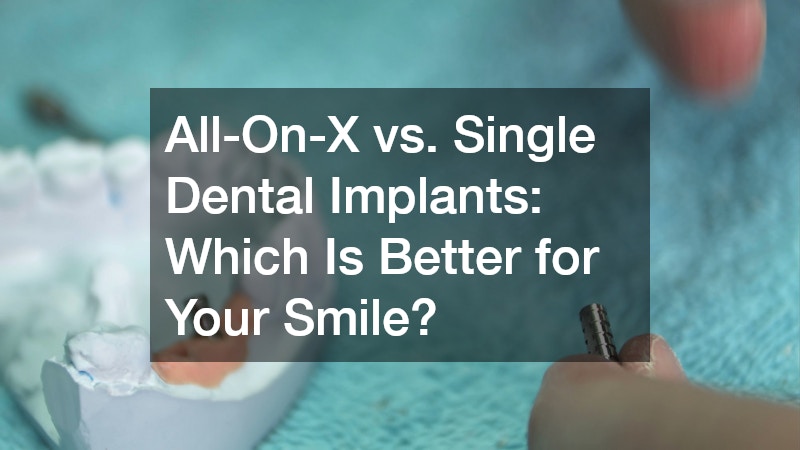 dental cast with an implant